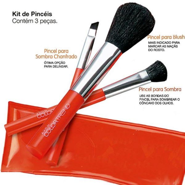 1444 kit Pinceis Color Trend Avon